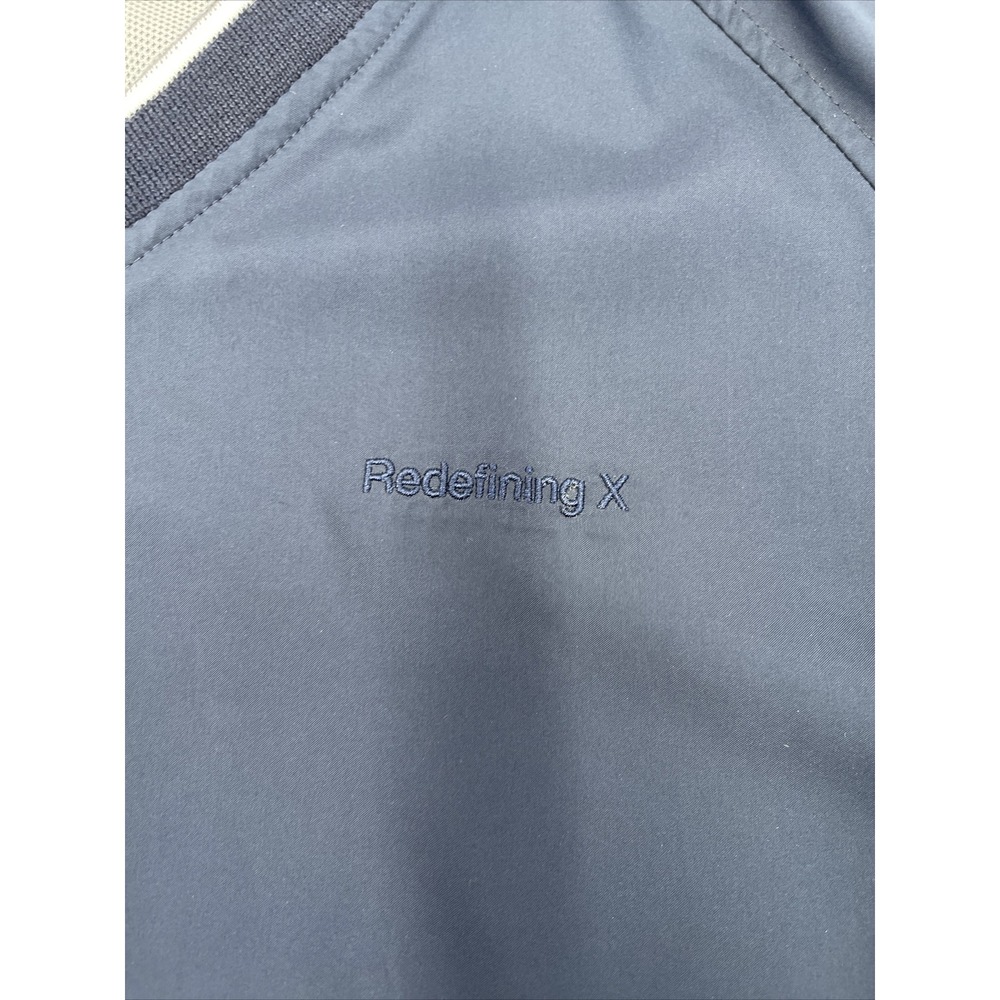 Adidas Pullover Windbreaker Jacket Men's Large‎ Dark Blue IBM Intel Logo #C125 - Picture 6 of 10